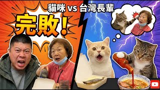 【頂尖對決】當「台灣阿婆與大叔」遇上「傲驕貓皇」!盤點11個「理智斷線」的崩潰瞬間 (全程高能)