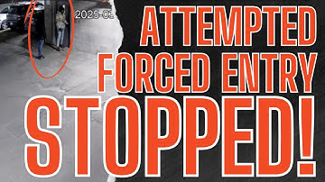 Attempted Forced Entry Stopped By Live Remote Security Guard | Save Money with Video Surveillance
