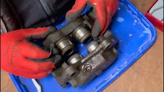 Cosworth chronicles  sierra cosworth 4 pot caliper siezed & a snapped bleed nipple, can it be saved?