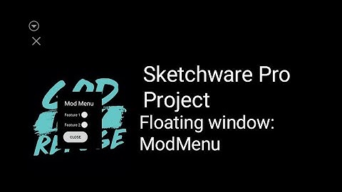 Floating window tutorial and project in sketchware pro