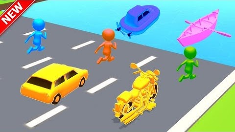 Shape Shifting 🏃🚗🚲🛵🚁 🛶🛥️ 🚂  All Levels New Update GamePlay Walkthrough Android,Ios (Level 202-203)