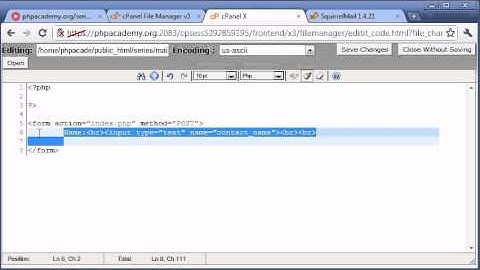 Beginner PHP Tutorial - 100 - Creating a Simple Contact Form Part 1