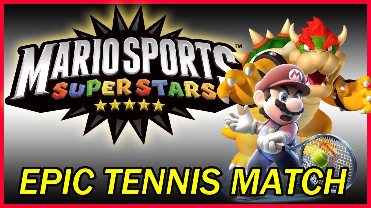 Mario Sports Superstars 3DS Tennis Epic Matchup Vs Bowser.