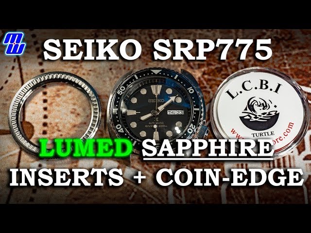 How To Change the Bezel and Insert on a Seiko Turtle - LCBI Coin Edge  Bezel/Lumed Sapphire Insert - YouTube