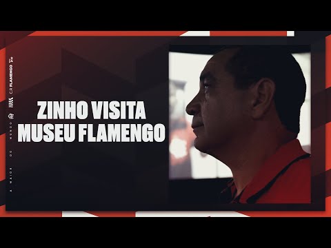 Zinho visita Museu Flamengo