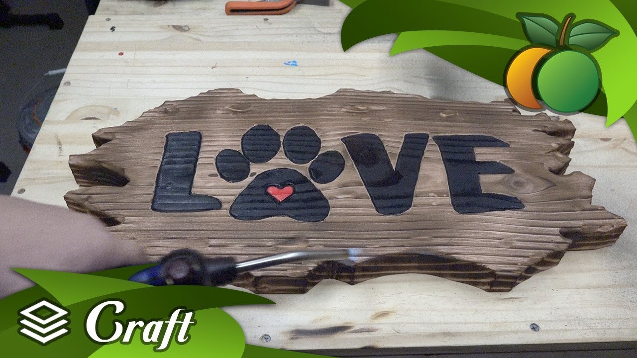 How to Create a Carved Distressed or Tiki Style Wood Sign