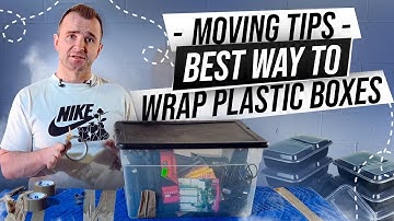 Best Way To Wrap Plastic Boxes – Tips From a Moving Pro!| Yuri Kuts