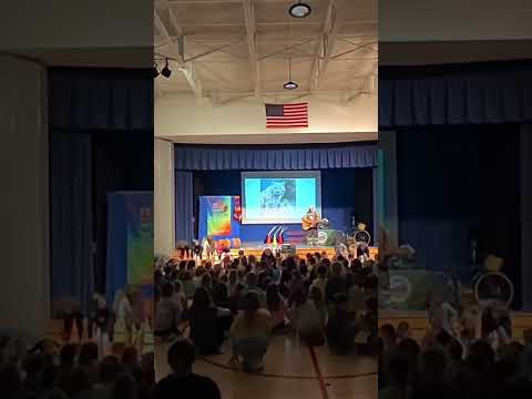 🎶 Rocking out to The Bobcat Walk with the awesome K-5 kids from Boulder Montessori School! 🐾🎸
