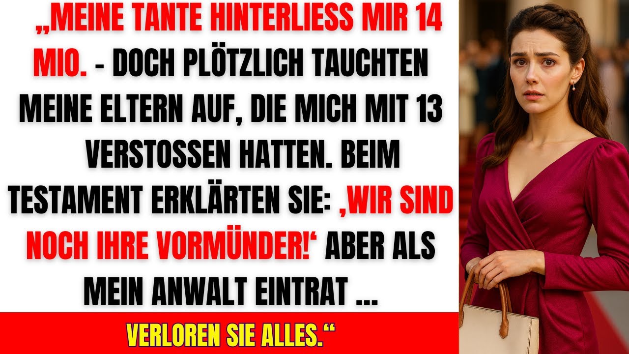 Meine Tante hinterließ mir 14 Mio. – dann tauchten meine Eltern mit Anwälten auf…