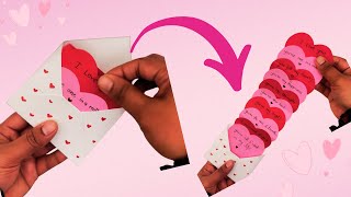 How To Make A Stunning Heart Secret Message Card For Boyfriendgirlfriend Diy Greeting Card