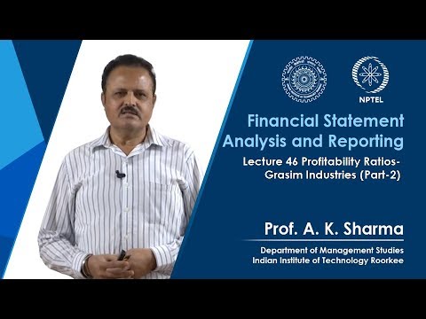 Lecture-46- Profitability Ratios- Grasim Industries (Part-2)