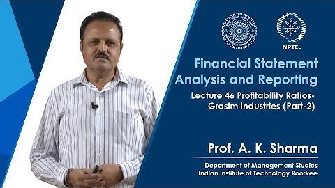 Lecture-46- Profitability Ratios- Grasim Industries (Part-2)