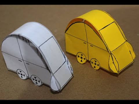 how to make a paper car-easy way - YouTube