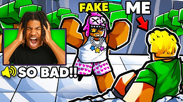 PRETENDING to be a NOOB and TROLLING TOXIC STREAMER | The Strongest Battlegrounds..