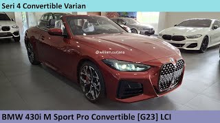 BMW 430i M Sport Pro Convertible [G23] LCI review - Indonesia