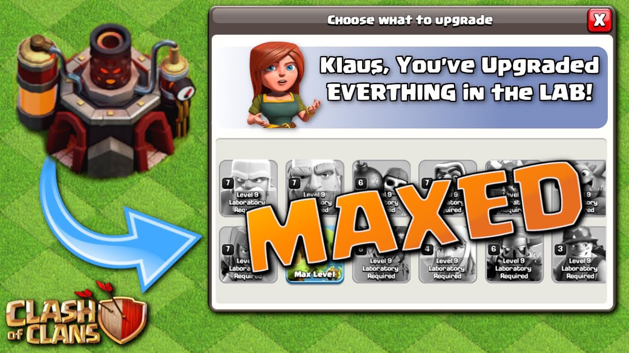 MAX LAB! TH10 Let's Play 2nd FINALE! Clash of Clans YouTube
