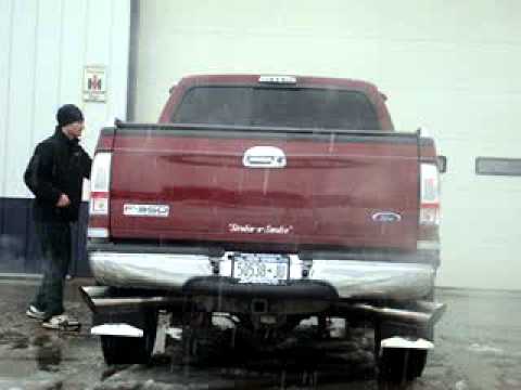 6L powerstroke with magnaflow's 4" dual exhaust - YouTube