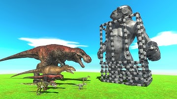 Carnivore Dinosaurs Rescue  the Goro Titan - Animal Revolt Battle Simulator