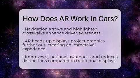 How Does AR Work In Cars? - Talking Tech Trends
