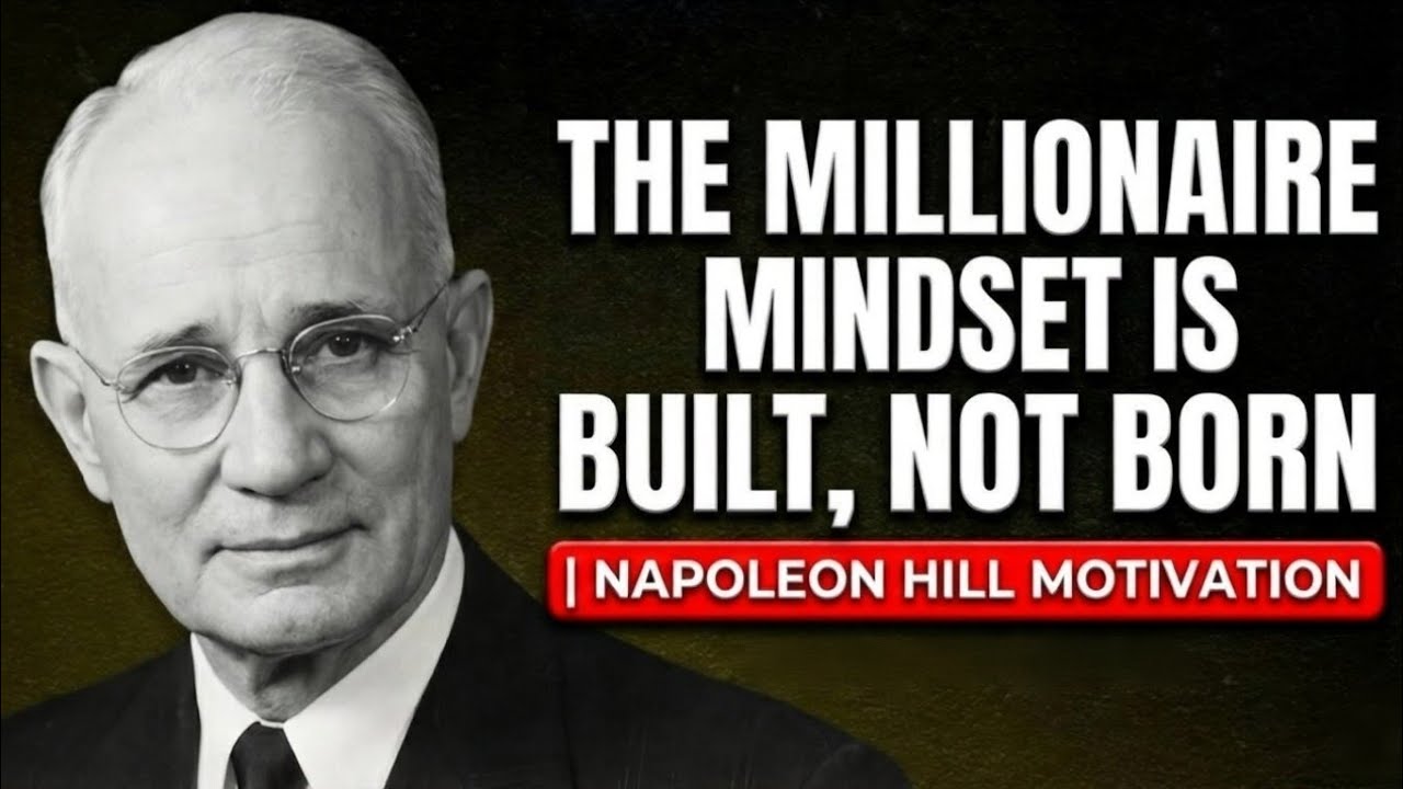 The Millionaire Mindset Is Built, Not Born | Napoleon Hill Motivation ...
