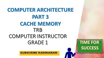 CACHE MEMORY | TRB COMPUTER INSTRUCTOR