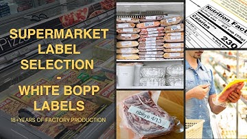 🌟 Welcome to Sailing paper  - Supermarket label selection - white bopp labels🌟