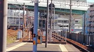 キティちゃんコンテナも積載!。EF210 322号機牽引東京タ発東福山行5061レ西濃運輸カンガルーライナーTF60尾頭橋2番線通過
