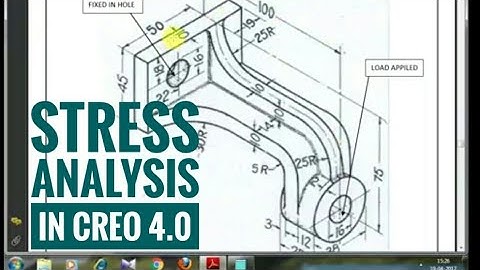 Stress analysis in Creo 4.0/Pro E || Full video || Arpan Paul