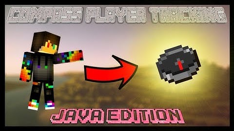 How to make a COMPASS point to a player in Minecraft Java Edition (NO PLUGINS)