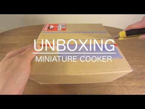 [音フェチ]新しいミニチュア料理器具[ASMR]Unboxing Miniature Cooker [JAPAN]