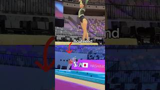 This Couple Competed At The World Chdanionships Together  gymnastics gymnast olympics couple