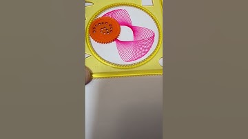 Geometric shapes in a basic Spirograph design #shorts #ytshorts #spirograph #asmr #satisfying