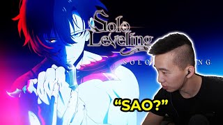 FIRST TIME Reacting to Solo Leveling | Is this SAO? | Anime Reaction Video with LAW