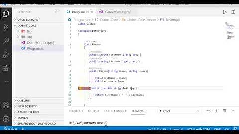 Explore Simple C# concept in console application in dotnet core