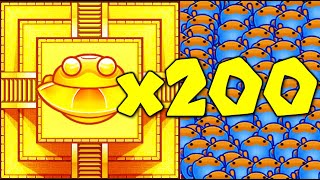 200+ TEMPLES WORLD RECORD HACK! Stacking Towers Hacker Vs Hacker LATEGAME! (Bloons TD Battles)