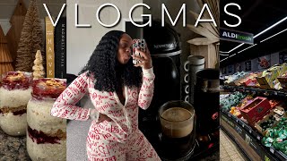 VLOGMAS DAY 15 | back home, aldi run, seasonal finds, hapeville pizza, overnight oats + random yap .