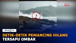 Istri Rekam Detik-detik Suami Mancing Hilang Tersapu Ombak di Pantai Wediombo