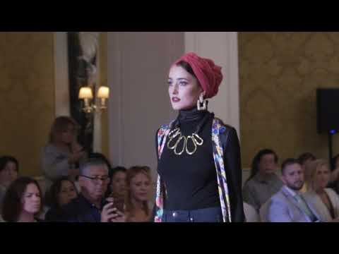 NKFW London Spring Summer 20/21 Show : Turban Hijab Tutorial With Neck Coverage 👉 Turban & Cape