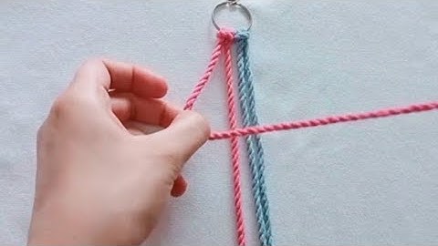 Macrame - Diy Macrame Design / Simple and Easy Snake Knot Keychain