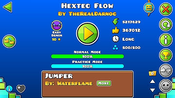 Hextec Flow by TheRealDarnoc (Easy Demon) [75Hz] | Geometry Dash 2.113