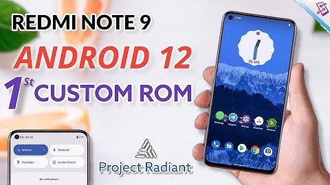 REDMI NOTE 9 Project Radiant ANDROID 12 Custom Rom review | Project Radiant Rom For Redmi Note 9