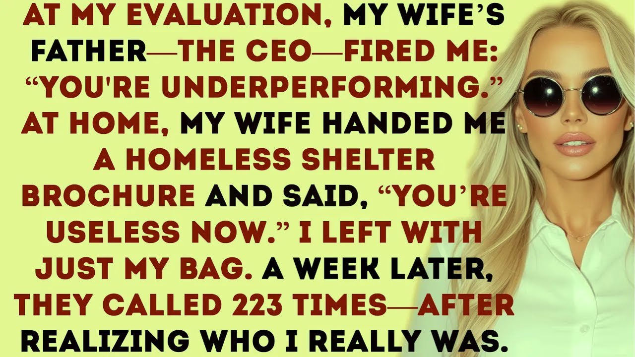 My Wife and Her CEO Dad Ruined Me… Until They Learned Who I Was. What I