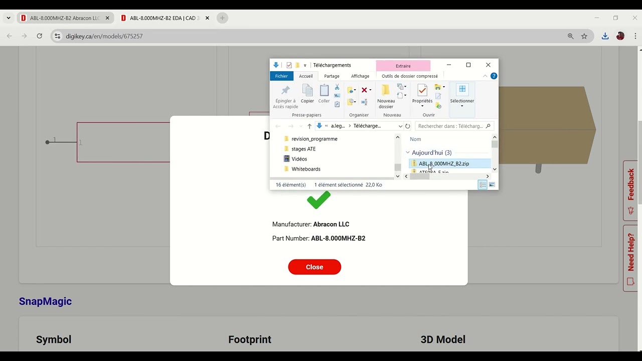 Altium v24 - Comment importer de digikey/ultra librarian