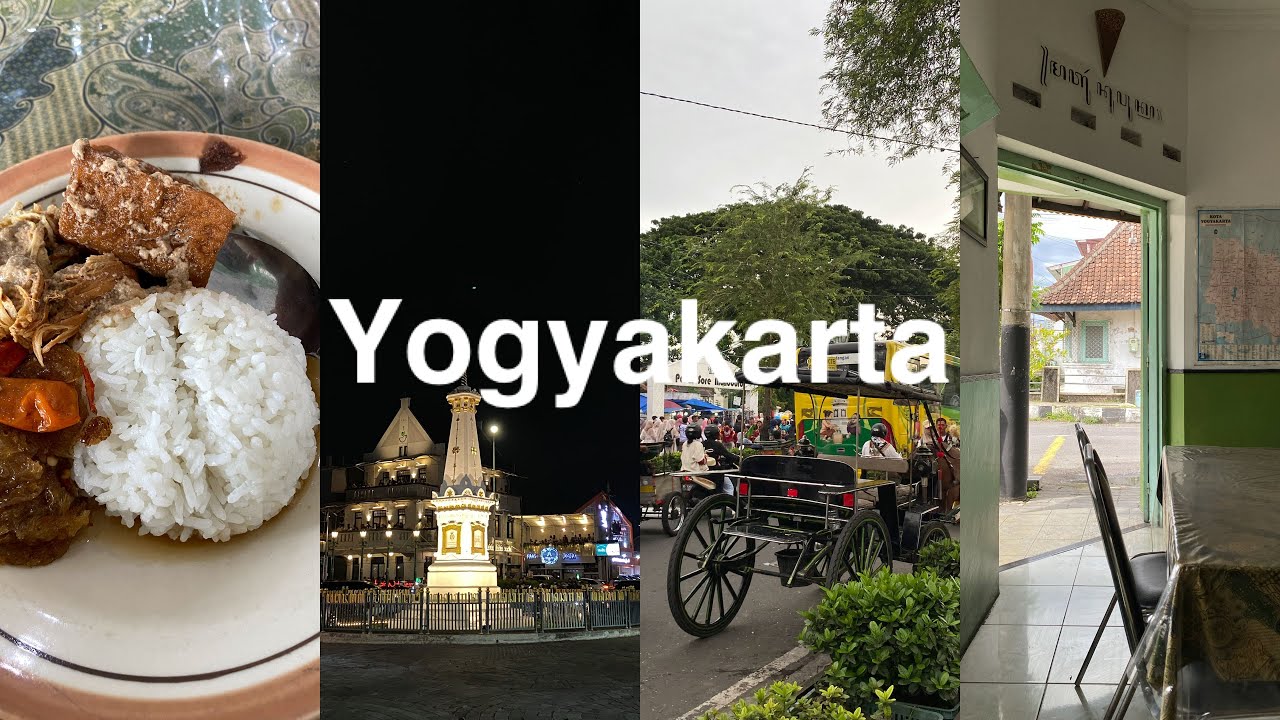 Yogyakarta vlog: relax days, favorite gudeg, eating comfort foods, panoramic train, matcha hunting 🍀