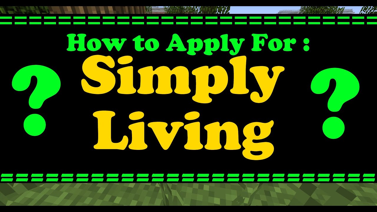 Simply Smp How to Apply for the Simply Living SMP Server ? - YouTube