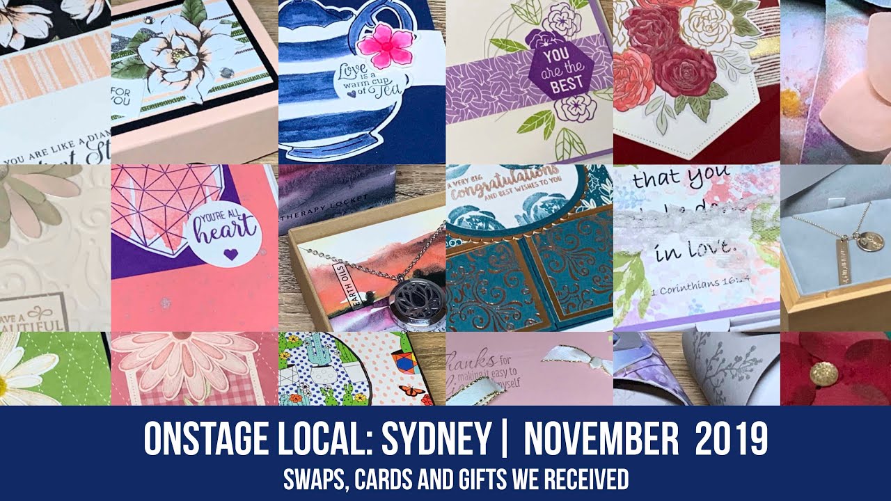 Swaps, Cards and Gifts we Received at OnStage Local | Sydney | November ...