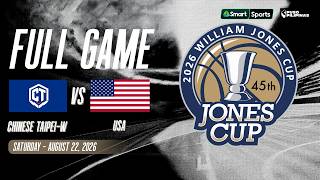 45th William Jones Cup 2026 Men’s Basketball Tournament  |  SEMIFINALS | CT-W vs USA