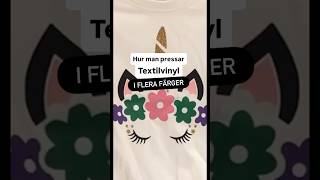 👉 Så pressar du textilvinyl i flera färger | Steg-för-steg guide 🎨✨ #Textilvinyl #Cricutsverige