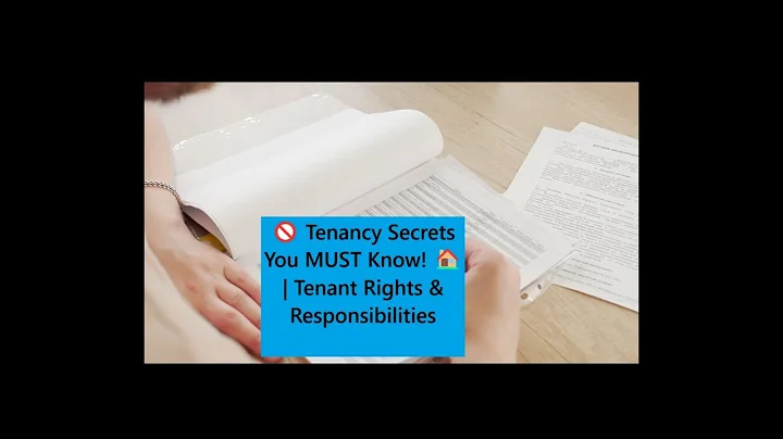 🚫 Tenancy Secrets You MUST Know! 🏠 | Tenant Rights & Responsibilities