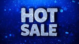 Hot Sale Blue Text Wishes Particles Greetings, Invitation, Celebration Background